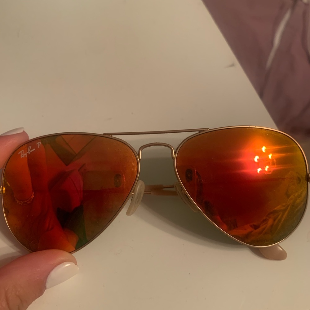 Ray-ban sunglasses Polarized Aviator Flash Lenses - Picture 3 of 4